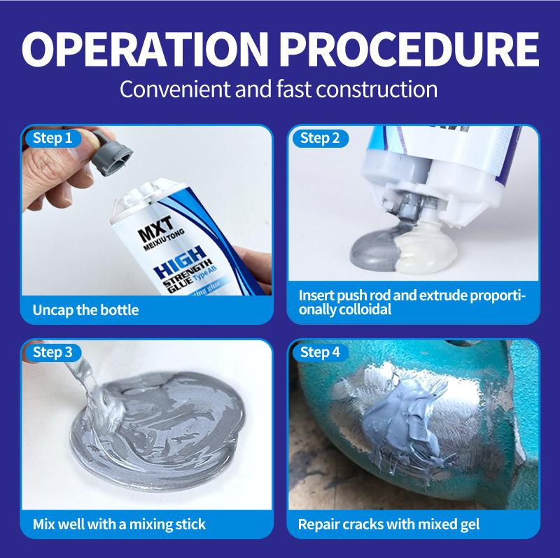 QuickDry Transparent Casting Glue,High Strength Epoxy AB Adhesive,Waterproof Gel for Metal and Plastic Repair, No Yellowing Tube