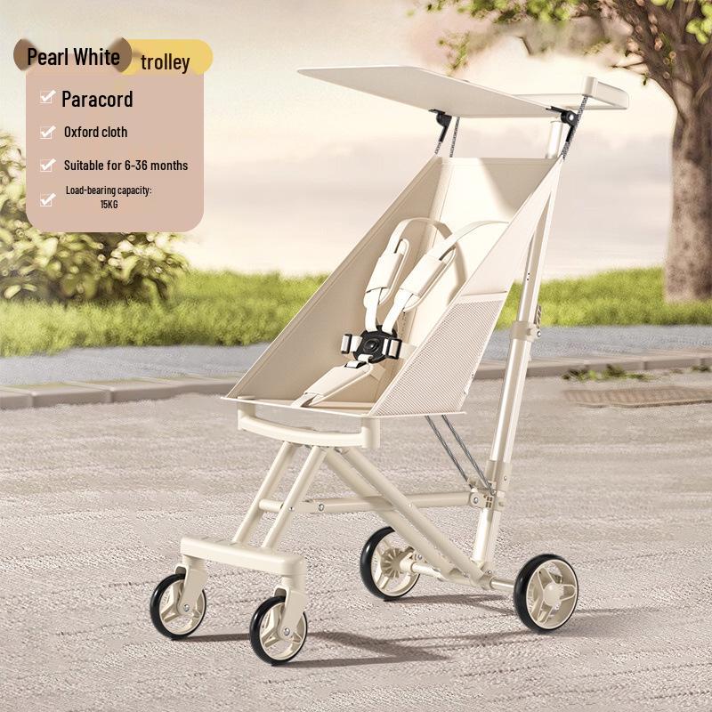 Lightweight Foldable 4-Wheel Stroller for Kids