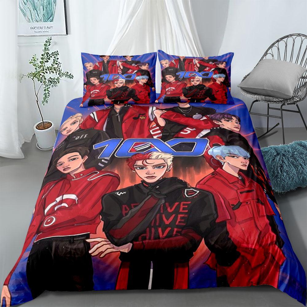 Super M 100 Duvet Cover Set King Queen Double Full Twin Single Bed Linen Set