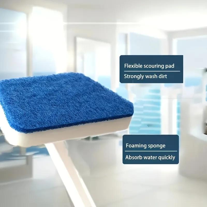 1 multi-purpose cleaning brush - sponge replacement core - manual bathroom kitchen living room bedroom toilet cleaning