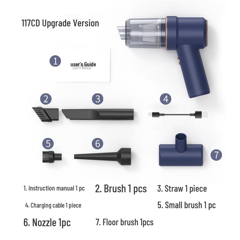 Portable Wireless Handheld Car Vacuum & Duster with High Suction