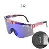 Grenzüberschreitende polarisierte Fahrradbrille mit großem Rahmen und farbigen Gläsern für Sport