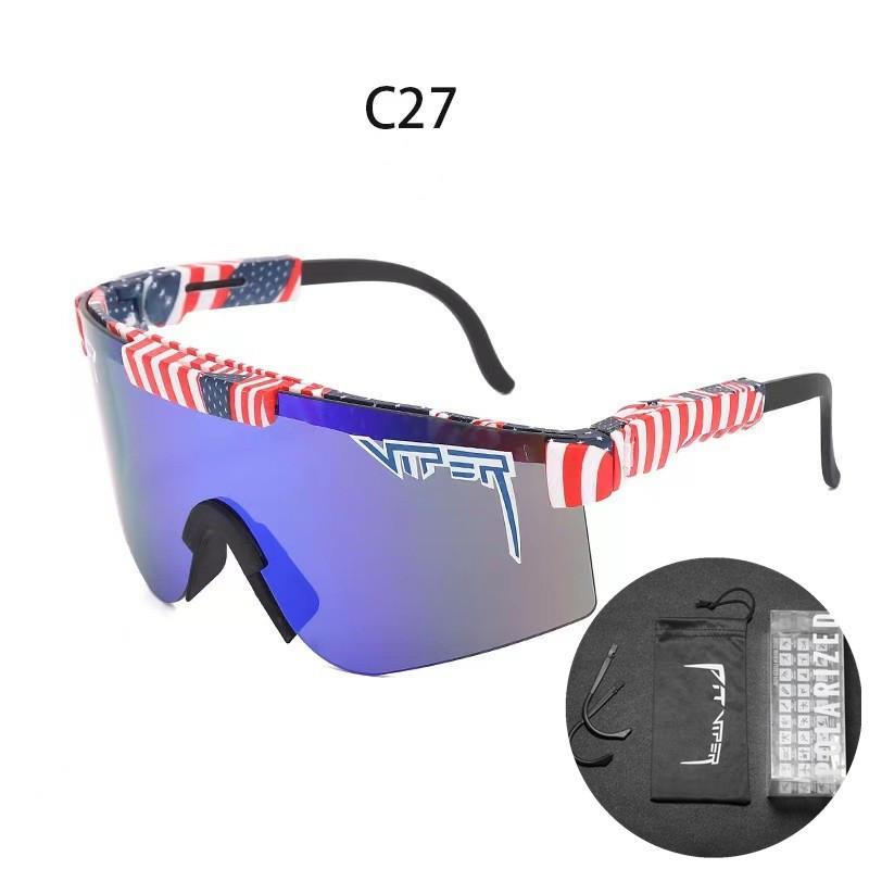 Grenzüberschreitende polarisierte Fahrradbrille mit großem Rahmen und farbigen Gläsern für Sport