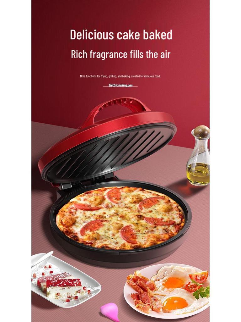 Deepen Electric Pancake & Grilling Pan with Double-Sided Heating and Automatic Power-Off