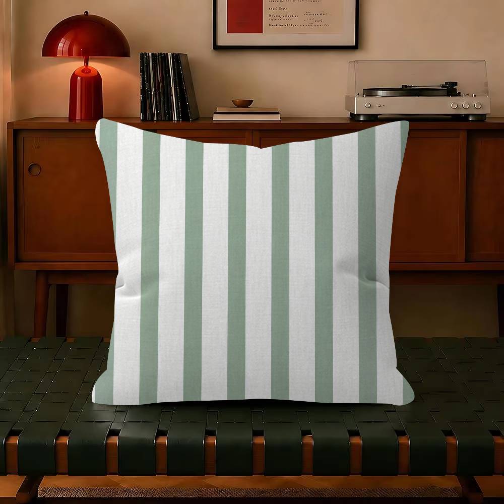 Solid Color Stripes Beauty Cushion Cover Pillowcase Upholstery Sofa Throw Pillow Home Decor Pillowcas