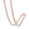 5mm 14K Gold Unisex Carved Twisted Rope Chain Long Necklace