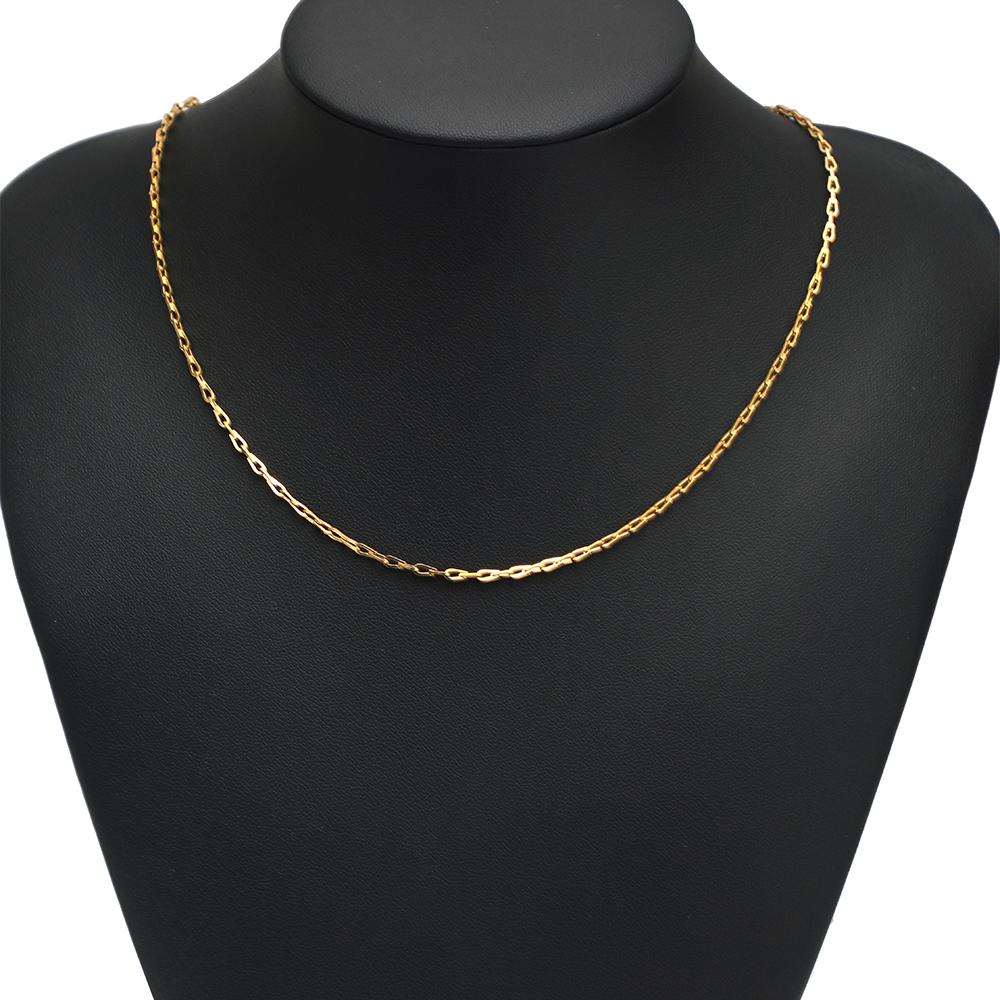 304 Stainless Steel Oval Chain 18k PVD Gold Plated 1.3mm 1.9mm 2.3mm Chain for Diy Necklace Jewelry Accessories