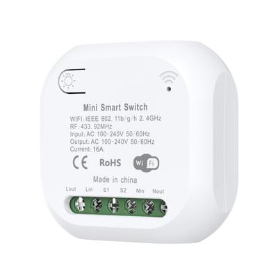 Wireless Control Wifi Relay 10A 16A Current 100-240V Voltage Multiple Device Control Smart Home Relay With Two-way Control