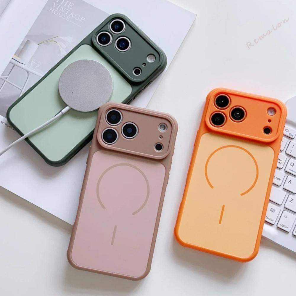 Magnetic Phone Case For iPhone 13 11 12 14 15 16 Pro 17 Max Air Magsafe Heat dissipation Wireless Charge Silicon Protector Cover
