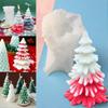 3D Christmas Tree Mold Epoxy Resin Casting Molds Pine Tree Silicone Making DIY Festival Craft Home Decoration X3UC