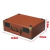 33/45/78 RPM Vintage Brown Wireless bluetooth ortable Suitcase Turntable Vinyl Record Phone Player Aux-in Line-out Hot 100-240V 35x25.5x12cm