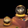 1PC Dia.6cm 5V 1Meter Round USB Wooden Light Base with switch LED Light Rotating Display Stand Lamp Base Home Decoration 1.2W
