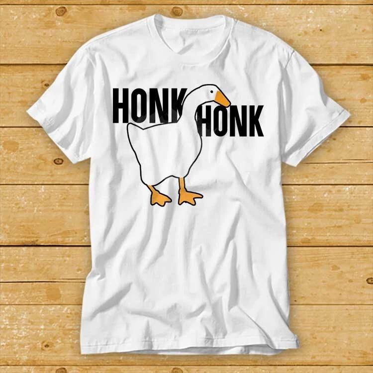 Honk Goose Duck Animal Meme Gift Tee Gamer Movie Music Vintage T Shirt 2256 S