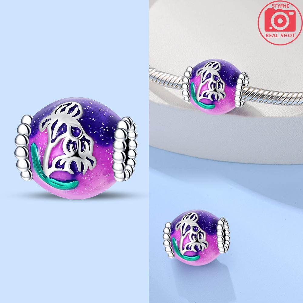 Pink Butterfly Snowflake Blue Star Moon Charms Copper Original Beads Fit Bracelet Jewelry Gifts Accessories Women