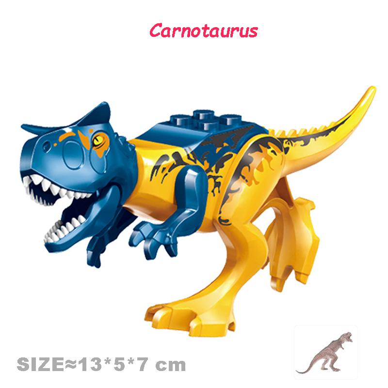 Non-Toxic Jurassic Dinosaurs World Velociraptor Triceratops Indominus T-Rex Model Building Blocks Assemble Educational Toys For Kids Gifts