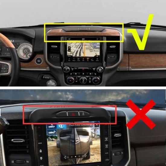 For 2019-2024 Dodge RAM 1500 Carbon Center Console Storage Box Panel Cover Trim