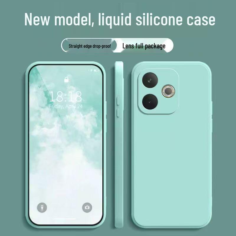OPPO A5 Vitality Edition Solid Color Liquid Silicone Drop-proof Case