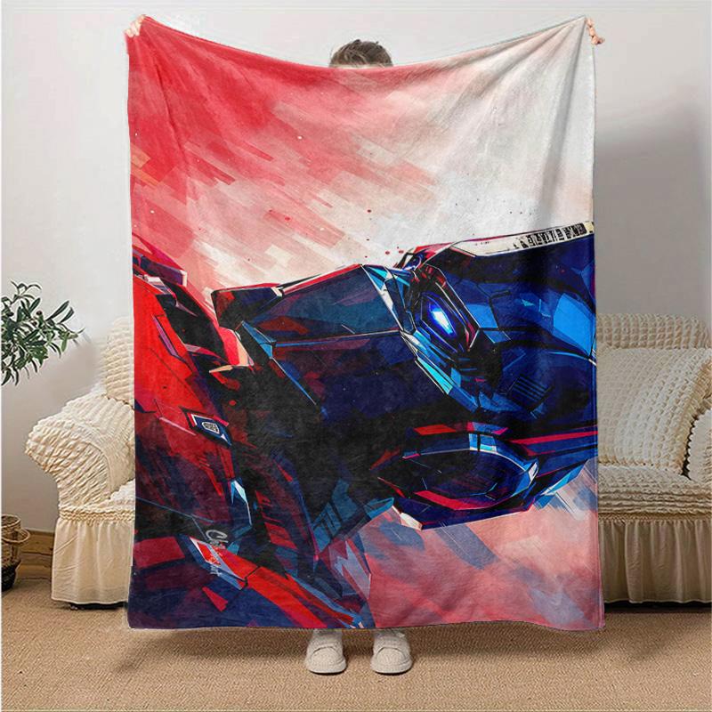 1pc Iron Man Suit Marvel Soft Throw Blanket Flannel All Season Light Weight Living Room/Bedroom Warm Blanket. M731033