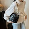 Korean version of fashion diamond chain bag women's bag 2025 new simple bucket bag niche shoulder messenger bag
