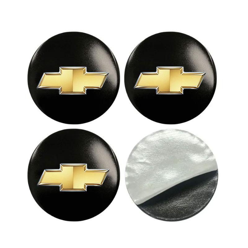 Car Wheel Hub Center Cap Sticker Metal Emblem Stickers For Chevrolet Cruze Spark Captiva Suburban Silverado Camaro Corvette