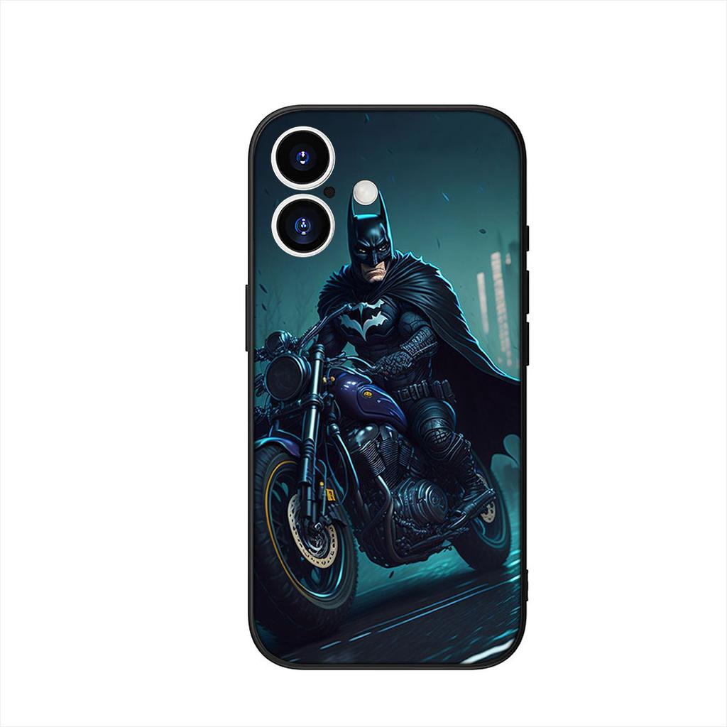 Funda de Teléfono para Apple iPhone 15 16 Plus 13 12 Pro Max X XR 6 + ProMax 16E Funda Murciélago DC Movie Murciélago Hombre Cubierta