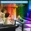 1 Set Colorful Light Clock Dual Alarm Clock Adjust Brightness Time Display Mirror Sunrise Wake-up Light Ambient Light Home Use