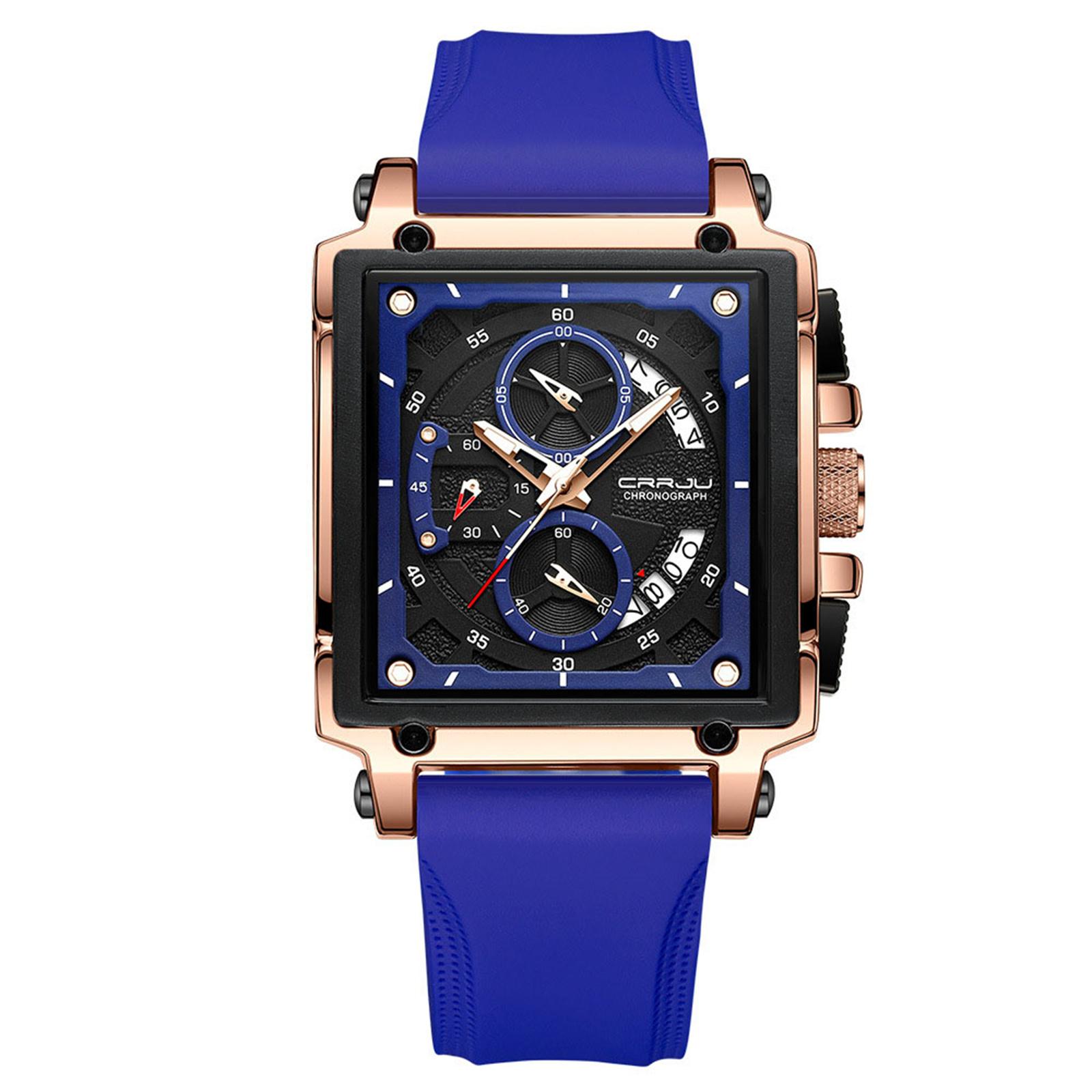 

Мужские водонепроницаемые светящиеся наручные часы-будильник для бега One Size