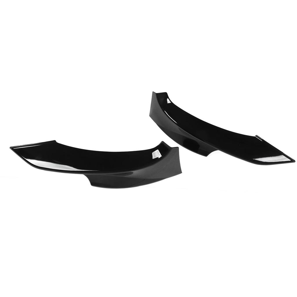 2PCs Front Bumper Lip Splitter Spoiler Black Replacement for 3 Series E92 E93 M Sport 2010‑2013
