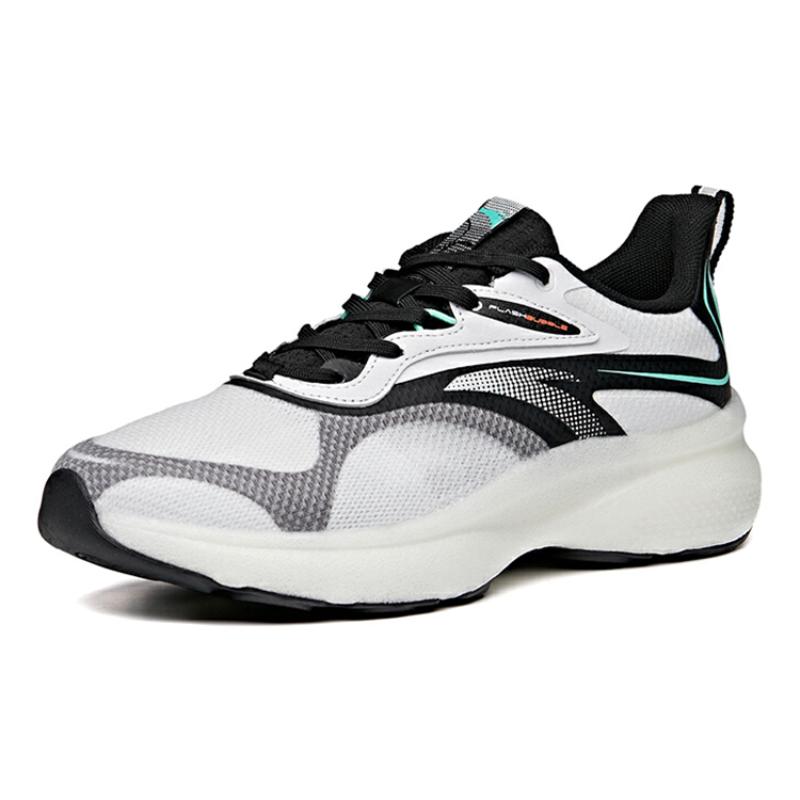 Anta Running Collection Cushioning Anti-Slip And Wear-Resistant Low-Top Running Shoes Men's Black White Sneakers