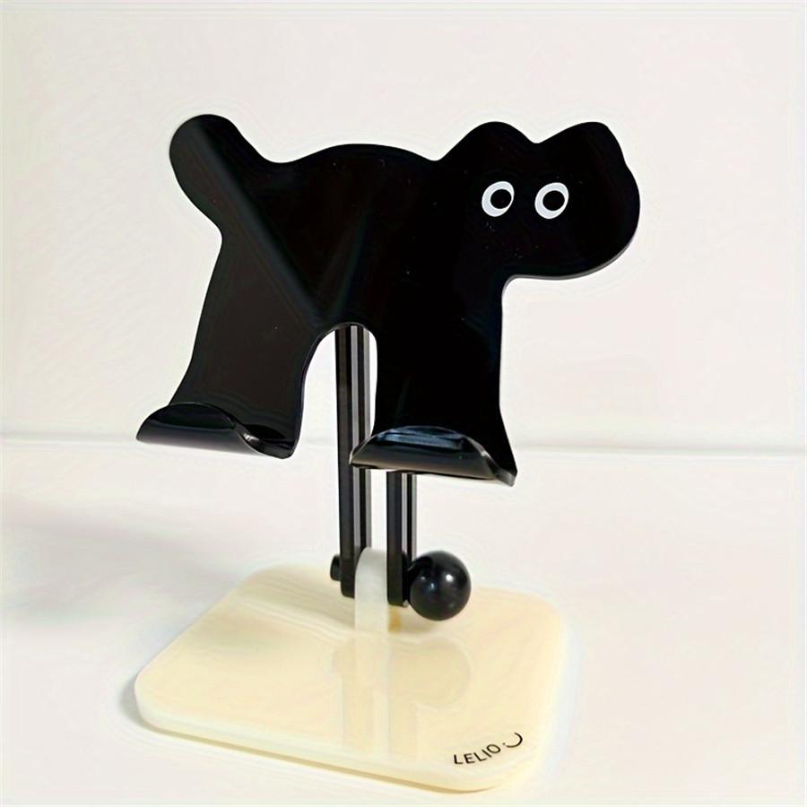 Cartoon Cat Mobile Phone Tablet Holder Cute and Cute Rotating Lazy Desktop Holder Tablet Acrylic Extensible Adjustable Folding чёрный