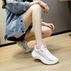 Spring New Thick-soled Fashionable Breathable and Lightweight Women's Shoes Outdoor Casual Trendy and Fly-woven Sports Shoes Women