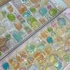 Mini Japanese Style New Cartoon 3D Drop Relief Stickers Scrapbooking Diy Journaling Stationery Diary Decor School Cute Stickers