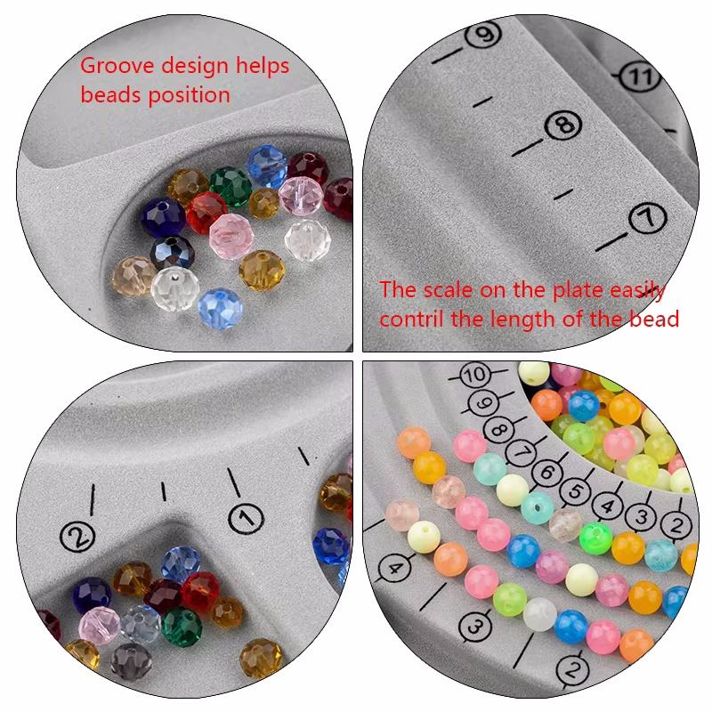 1PCS Bead Board for Jewelry Making Velvet Beading Board Jewelry Design Board for Jewelry Bracelet Making DIY Bracelet Bead Board