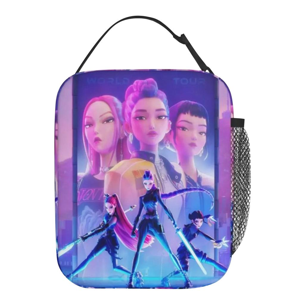 Lunch Bag Outdoor Picnic Lunch Box Retro Graphic Design Tote Food Bags Oxford Portable Insulated Cooler Bag