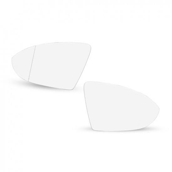 LH RH Side Heated Mirror Glass W/Backing For Volkswagen Golf R 2015-19 VW1325117