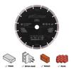 Lame diamant pour découpeuse - evolution - 230 mm - bord segmenté - alésage 22.2 mm - haute performance