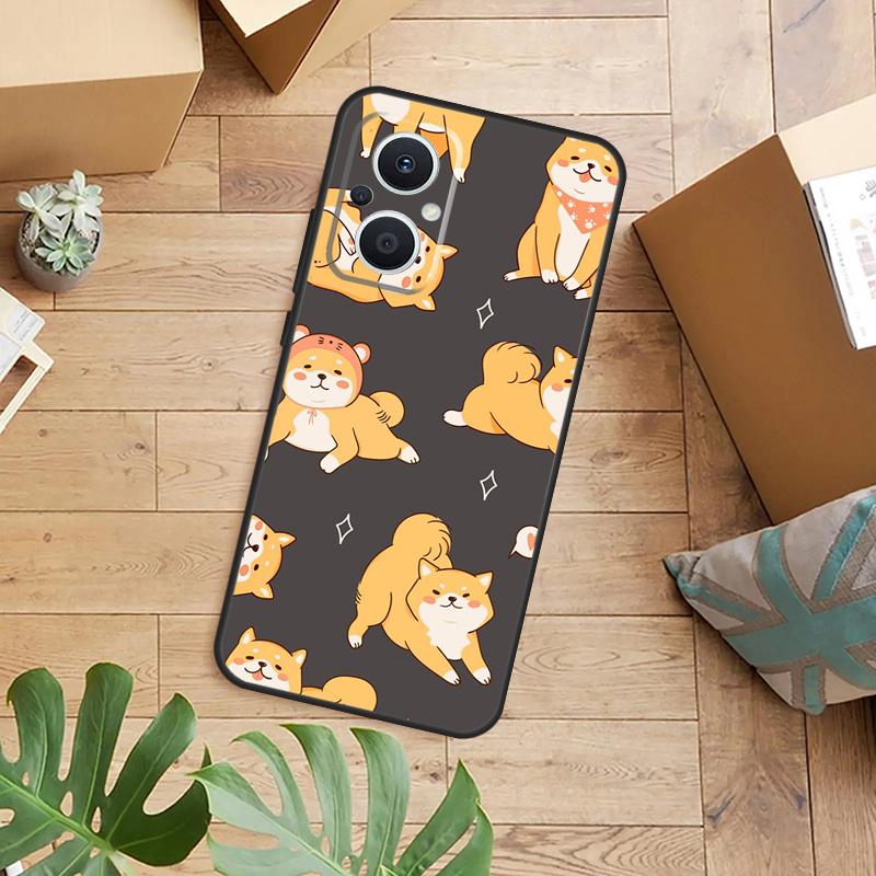 Animal Shiba Inu Case For OPPO Reno 14F 13F 12F 10 11 12 13 14 Pro 7 8 Lite OPPO Find X9 X8 X6 X5 Pro Cover