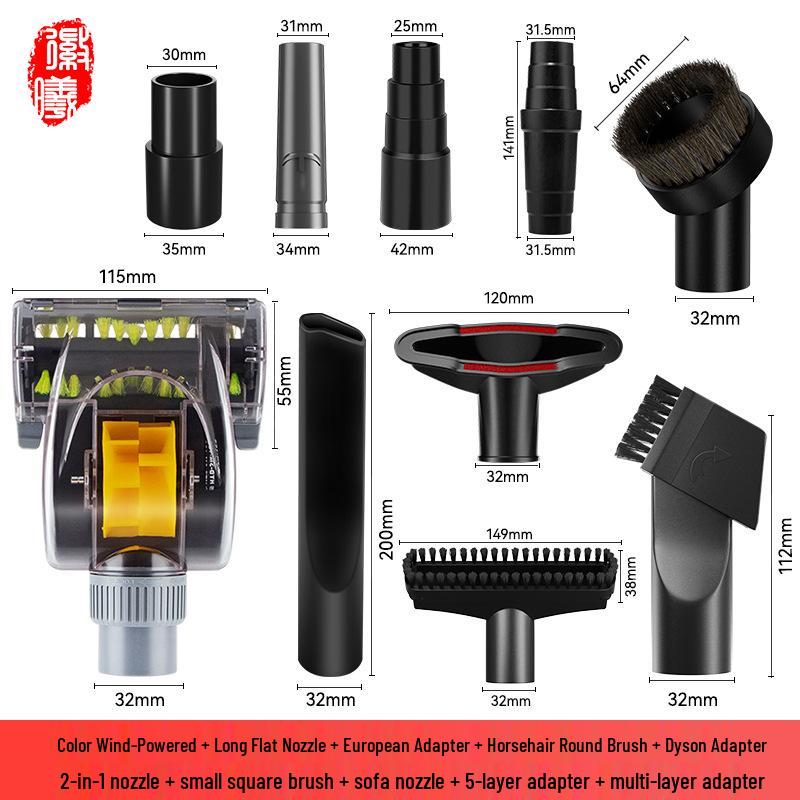 

Универсальная плоская всасывающая круглая насадка-щетка Boxuan 32/35 мм для пылесосов Philips Midea