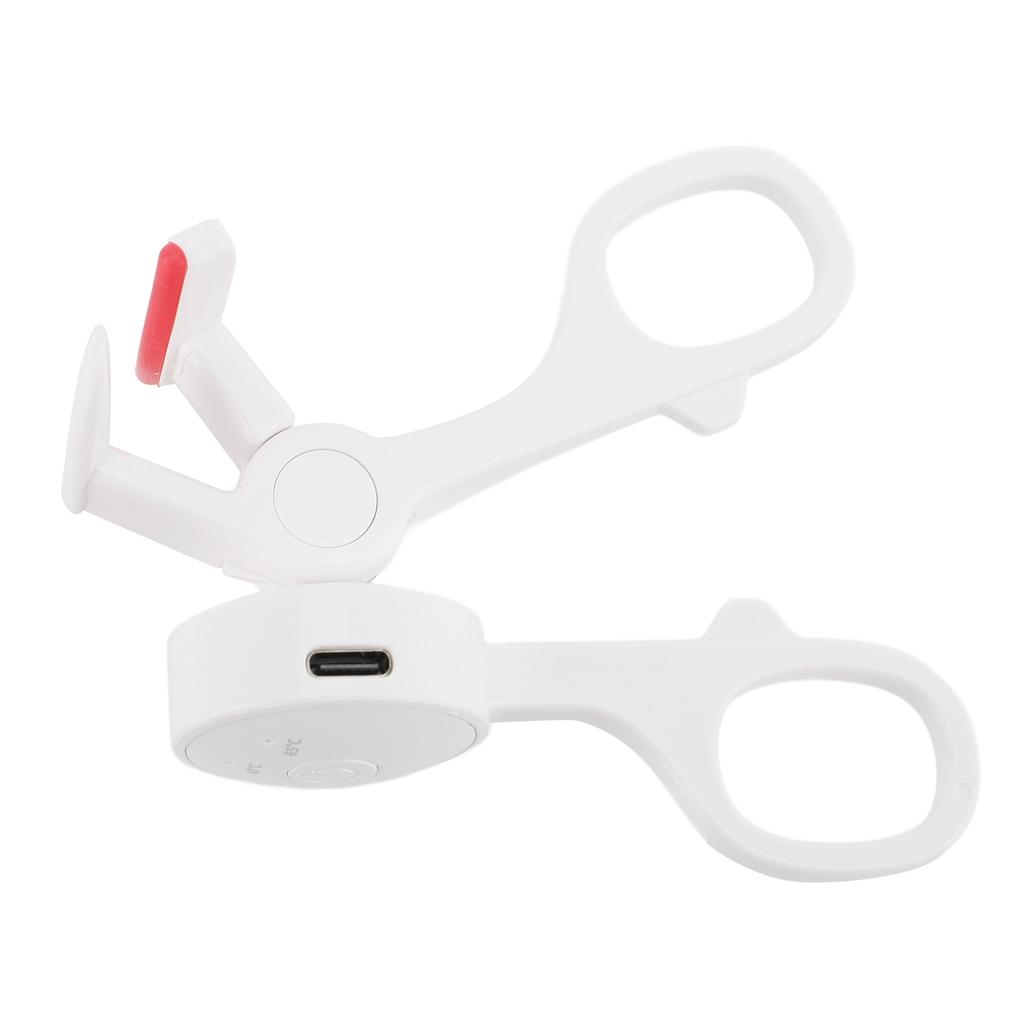 Heated Eyelash Curler Long Lasting USB Rechargeable Eyelash Curler Fast Heating Beauty Tool for