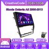 Autoradio Android Car-Play per Skoda Octavia A5 2005-2013 Lettore Multimediale Head Unit Stereo Navigazione GPS BT WIFI, 8 CORE ,2+32GB
