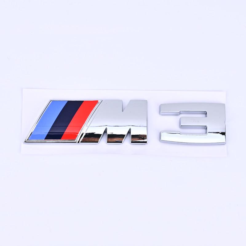 Black Rear Tail Logo Sticker for BMW M1-M6 Models