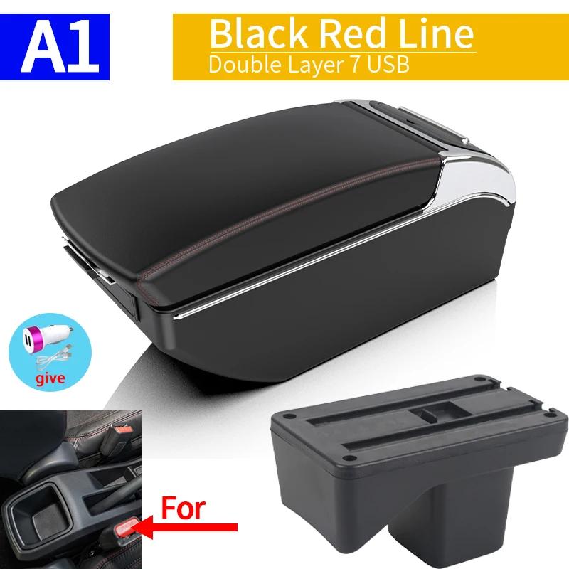 BEP1 For Perodua Axia 2023 Special Car Armrest Box Center Console Interior Details Modified Storage Box Car Accessories with USB