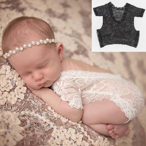 Baby Newborn Infant Girls Floral Lace Romper Bodysuit Jumpsuit Outfit Clothes