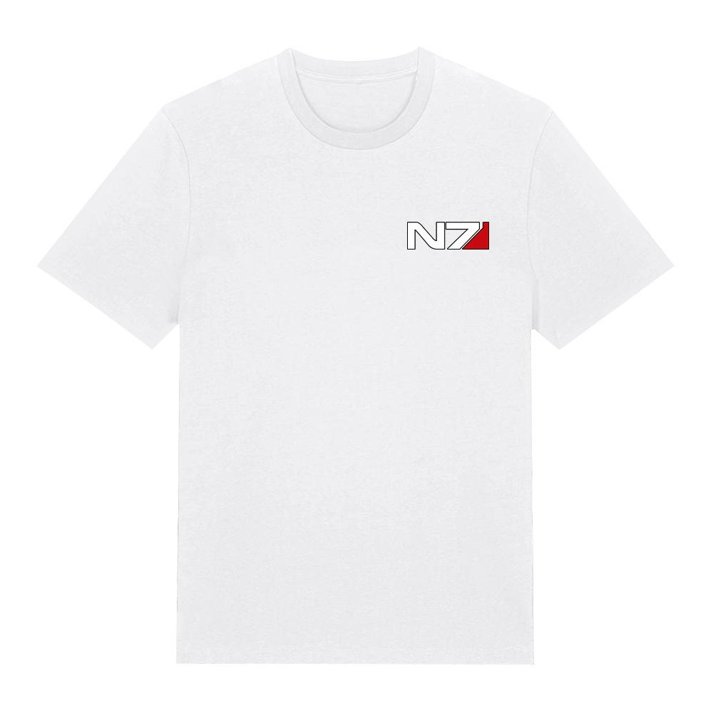 Mass Effect N7 Normandy Symbol T-Shirt Gamer Apparel Soft Cotton Tee Unisex Fit Streetwear Comfortable Short Sleeve Clothes Y2K