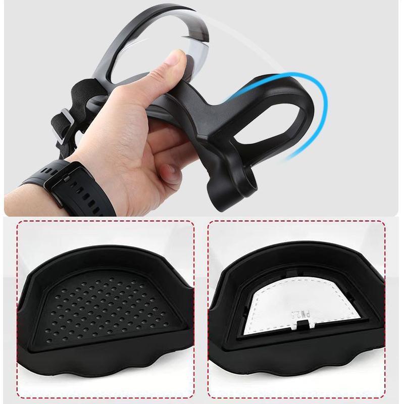 Mască de protecție Protector facial transparent Mască facială de protecție Mască de siguranță în aer liber Capac pentru cap Protecție la locul de muncă Rezistent la stropire