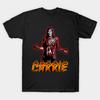 Men Black Print T-shirt Carrie No-Cut Transfer Paper Print Cotton Tshirt