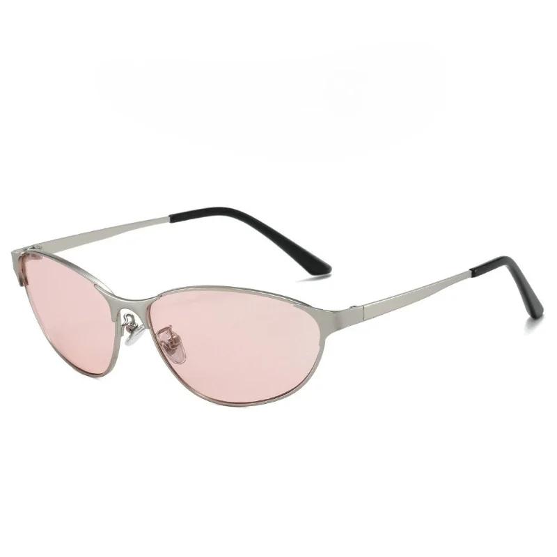 Men Women'S Metal Frame Sunglasses Outdoor Cat Eye Uv400 Sun Glasses Goggles Unisex Vintage Retro Hip Hop Eyewear