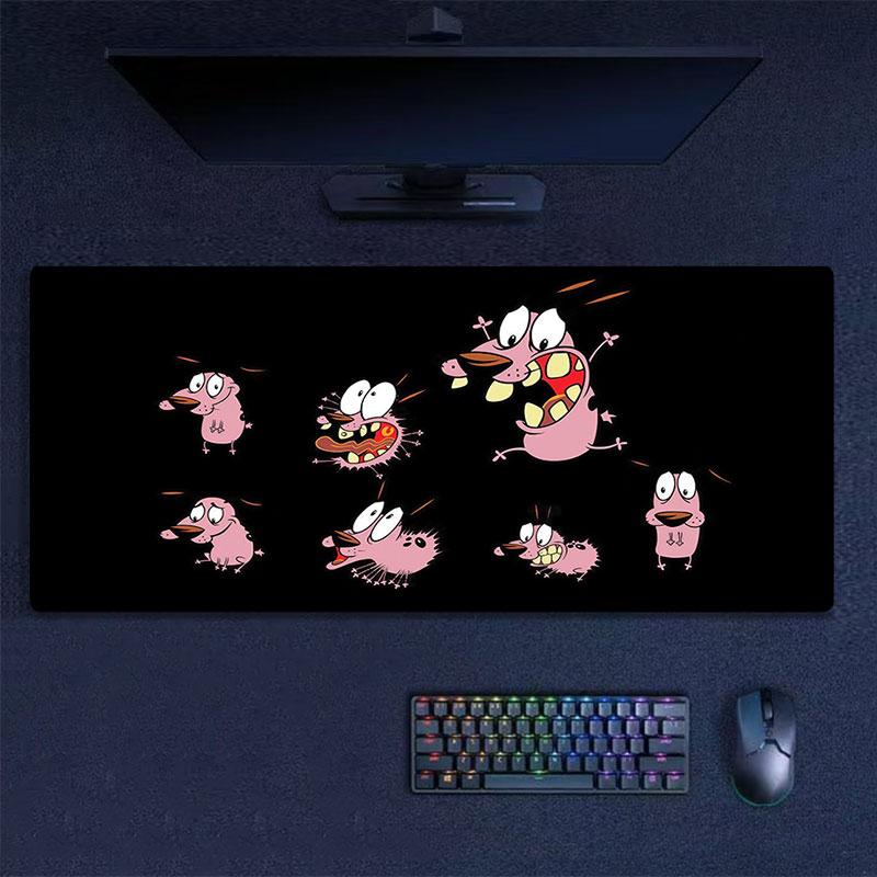 Courage Mouse Pad, Large Gaming Desk Mat, Non-slip XXL Mousepad for Laptop & Tablet, Mini PC Playmat with Stitched Edges