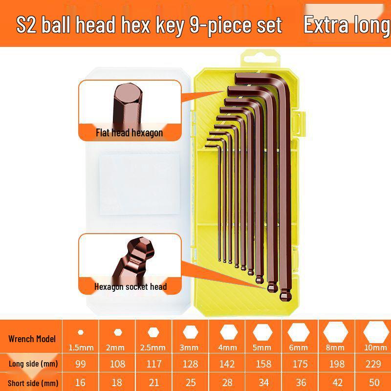 German High Hardness S2 Alloy Hex Torx Star Screwdriver Set