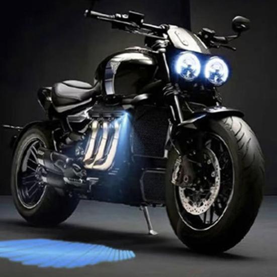 1 Pair Motorcycle Logo LED Light Motorcycle Projector Light 3W Angel